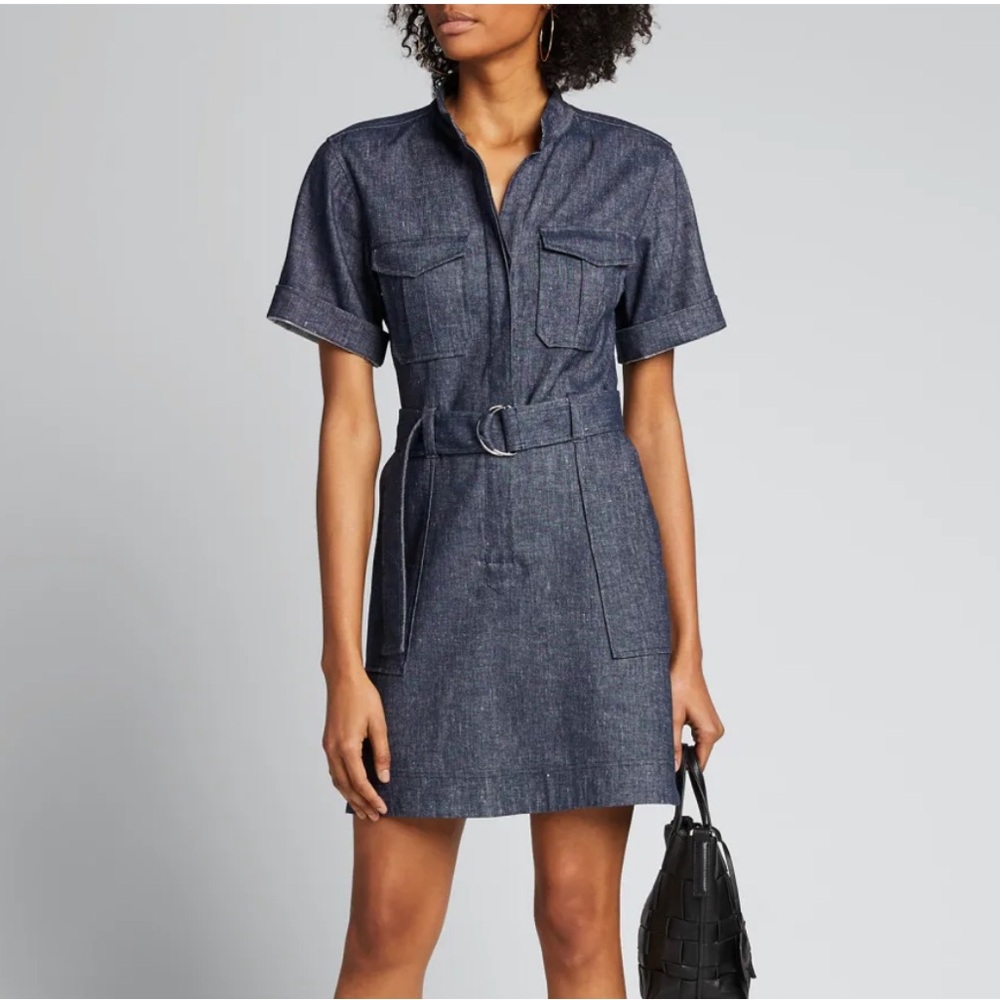 ALC Romi Dress in Linen Chambray